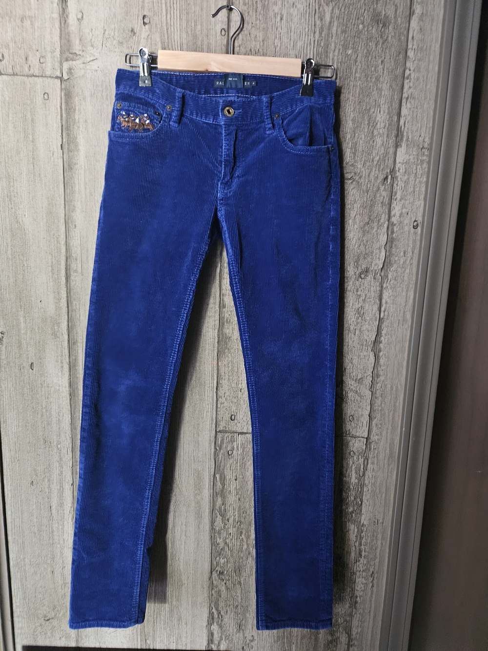 Ralph Lauren Women's Corduroy Jeans in Royal Blue